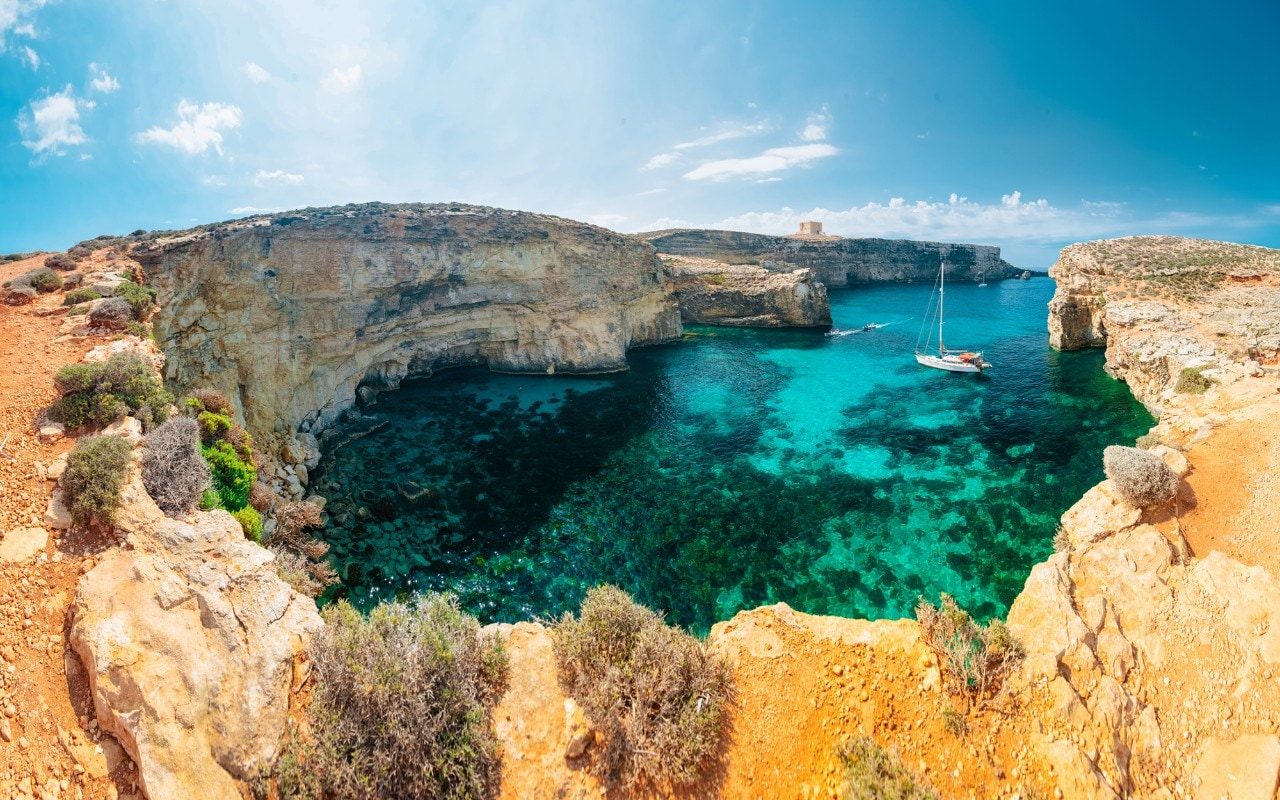 The Blue Lagoon at Comino, Malta